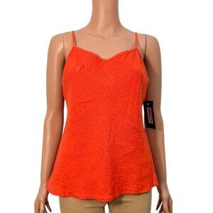 NWT Bryn Walker 100% Linen Sunset Orange Camisole Tank Top Women’s Small